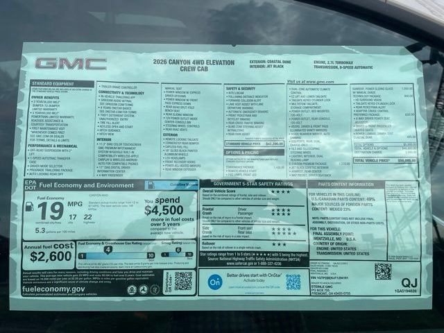 2026 GMC Canyon Elevation