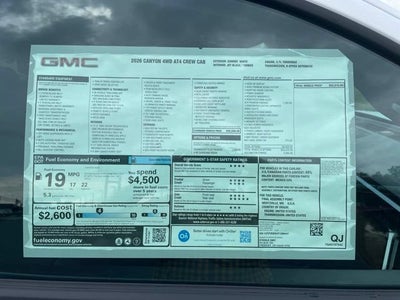 2026 GMC Canyon AT4