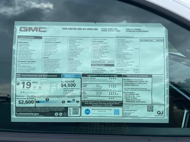 2026 GMC Canyon AT4