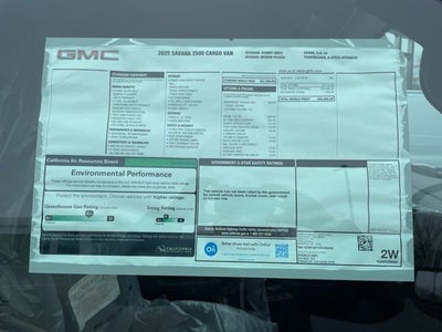 2025 GMC Savana Cargo Work Van