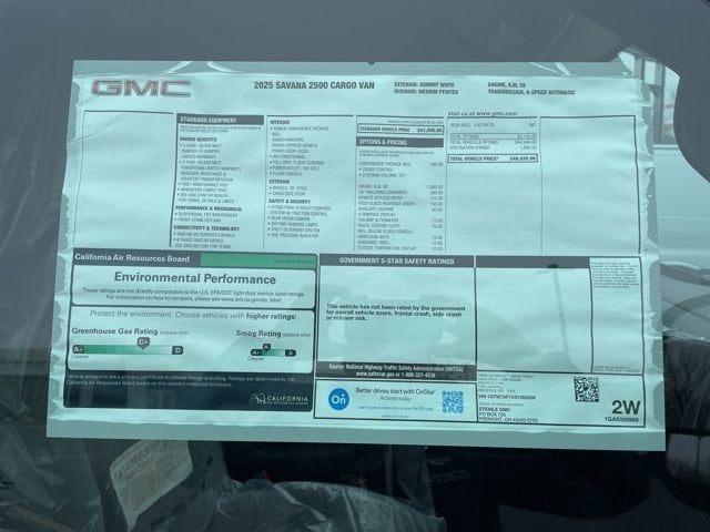 2025 GMC Savana Cargo Work Van