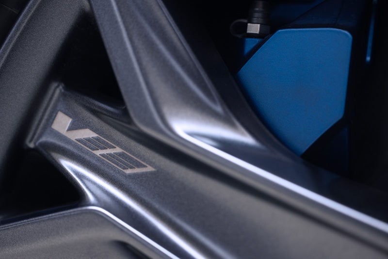 Close-up of the 2026 OPTIQ-V Brembo Performance Front Brakes | Steinle GMC Cadillac in Fremont OH