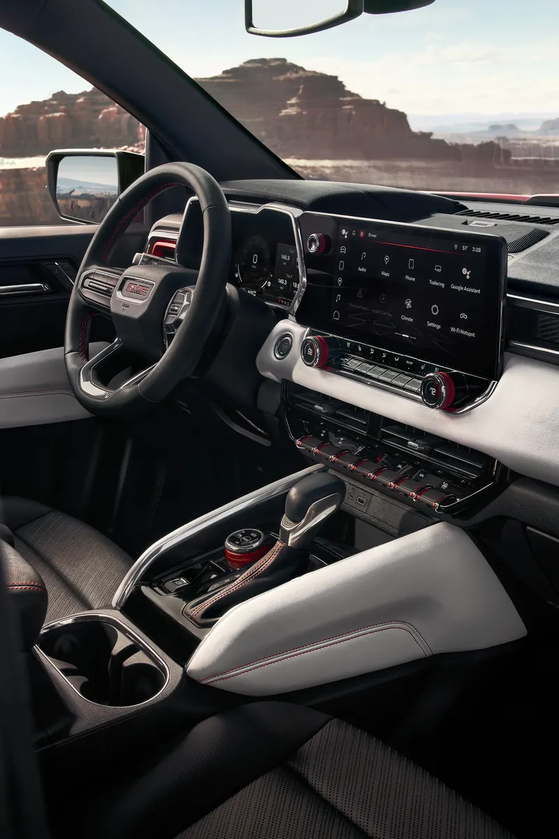 2026 GMC Canyon infotainment system at Steinle GMC Cadillac in Fremont OH